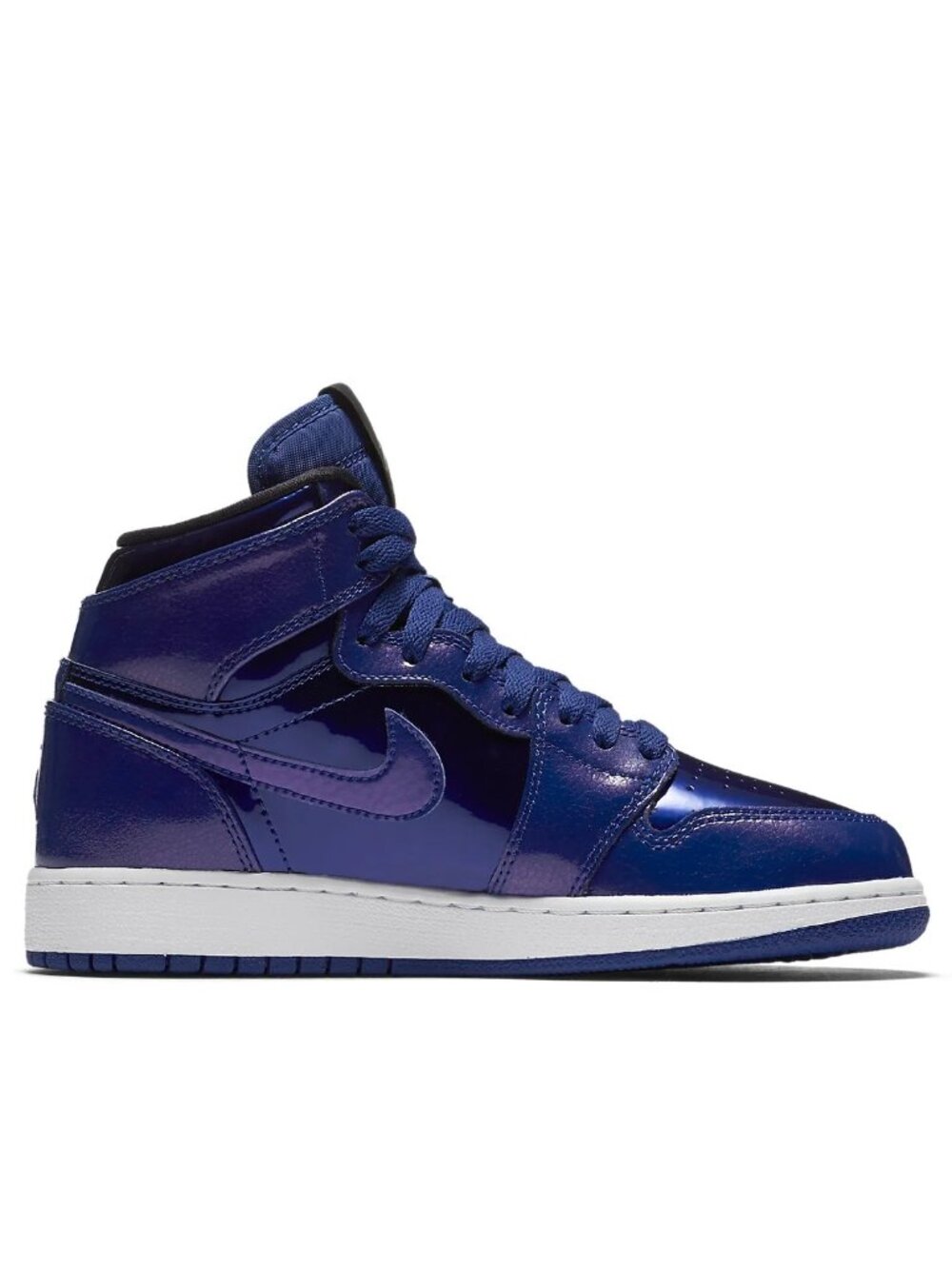 Air Jordan 1 Retro High BG Deep Royal Blue Sneakers - Sz 8.5/7Y - EUC